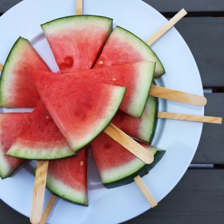 watermelon on sticks