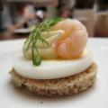 mini prawn & egg “smorrebrod”